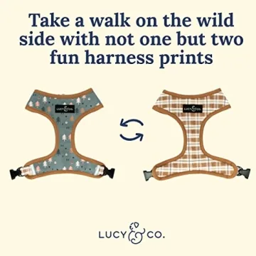 Cute Reversible Dog Harness - Stylish & Adjustable for All Dogs