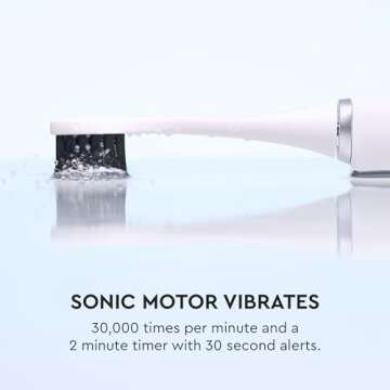 Boka 3.0 Electric Toothbrush for Adults w/ 2 Heads - Rechargeable Sonic Powered Tooth Brush - Charcoal Activated Bristles for Deep Cleaning - Dentist Recommended Oral Care - Charging Base w/Micro USB