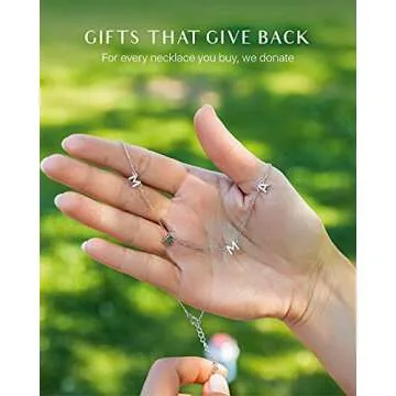 Benevolence LA Mama Necklace, White Gold Dipped Fashion Necklaces | Gifts for New Mom | Gold Mom Necklace | Birthday Gifts | Travel Accessories for Women, Dainty Jewelry, Designed in California