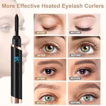 DUST2OASIS Heated Eyelash Curler for Lasting Curls