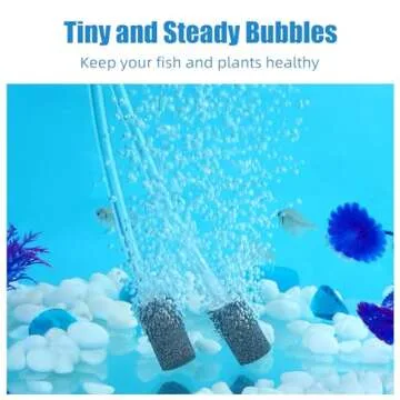 AQUANEAT Aquarium Air Stones 1 inch 12 Pack, Bubble Stone, Aerator Bubble Diffuser, Air Pump Accessories for Aquariums, Fish Tanks, and Hydroponics