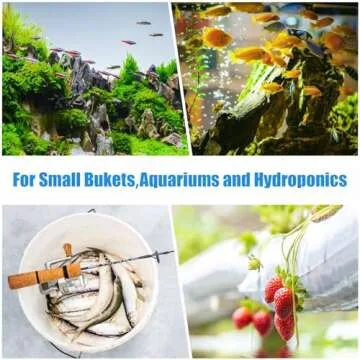 AQUANEAT Aquarium Air Stones 1 inch 12 Pack, Bubble Stone, Aerator Bubble Diffuser, Air Pump Accessories for Aquariums, Fish Tanks, and Hydroponics