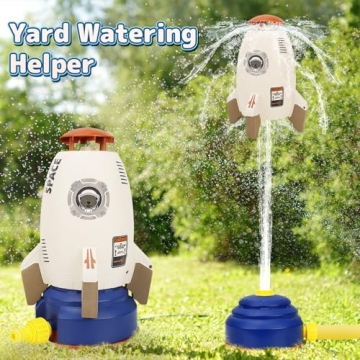 Exciting Sprinkler For Kids Outdoor Water Play Rocket