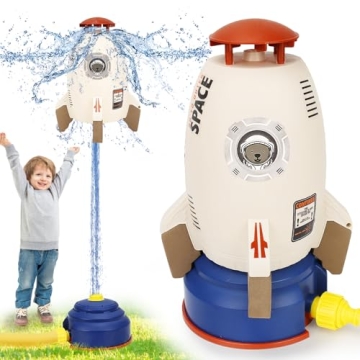 Exciting Sprinkler For Kids Outdoor Water Play Rocket