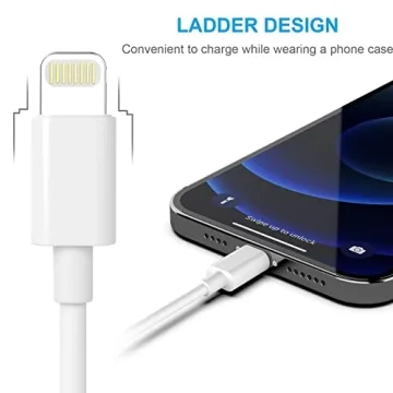 Durable AZMOGDT iPhone Charger 5-pack with Fast Charging