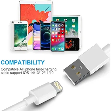 Durable AZMOGDT iPhone Charger 5-pack with Fast Charging