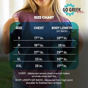 Go Greek Chic Chi Omega Letters Pocket Tee Sorority Comfort Colors T-Shirt