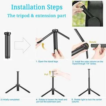 Ci-Fotto LED Video Light 2-Pack, 5600K Dimmable USB Photo Lights with Mini Tripod and Colored Filters for Photo Studios, Small Angle Shooting, Video Recording, Game Streaming