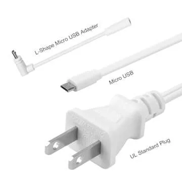 UYODM 33Ft/10m Charging Cable Power Adapter Designed for Wyze Cam Pan v3, Wyze Cam V4, Wyze OG, Wyze Cam v3, V3 Pro, No Need for a Charging Head, Suitable for Indoor and Outdoor Use, IP67 Waterproof