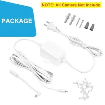 UYODM 33Ft/10m Charging Cable Power Adapter Designed for Wyze Cam Pan v3, Wyze Cam V4, Wyze OG, Wyze Cam v3, V3 Pro, No Need for a Charging Head, Suitable for Indoor and Outdoor Use, IP67 Waterproof