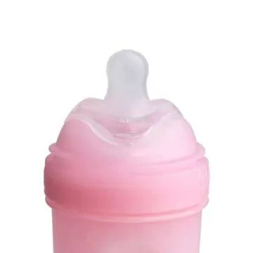 Herobility Double Anti-Colic Silicone Nipples, Baby Bottle Teats, Breast Like Shaped Nipples - Fits Herobility's Baby Bottles & Eco Baby Bottles | Pack of 2 (X-Small Size)