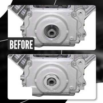 BILLFARO Silver LS Timing Cover Alignment Tool,Billet Aluminum Front Seal Installer Seal Kit Oil Pan Cover for LS Series Engines Ls1 Ls2 Ls3 Ls6 Ls Lq4 Lq9 4.8 5.3 5.7 6.0 6.2