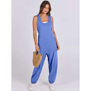 Stylish ANRABESS Women's Sleeveless Jumpsuit for Summer