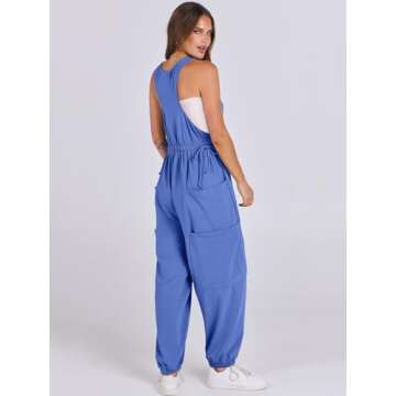 Stylish ANRABESS Women's Sleeveless Jumpsuit for Summer