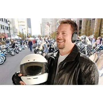 EAR MITTS® Bandless Ear Muffs, Black Faux Leather Ear Warmers, Regular