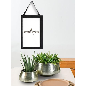 Elegant Silver Hammered Aluminum Cachepot for Home Décor