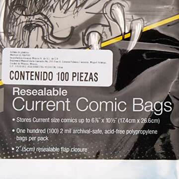 Ultra Pro Resealable Comic Bags for Long-Term Storage