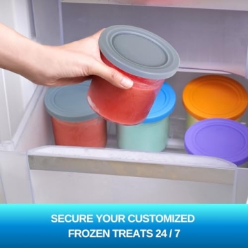 Ninja Creami 4 Pack Replacement Pints & Lids