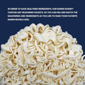 SUNGIVEN Organic Ramen Noodles - Low Sodium, Quick & Healthy