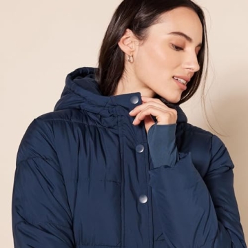 Warm Stylish Amazon Essentials Quilted Hooded Puffer Coat