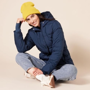 Warm Stylish Amazon Essentials Quilted Hooded Puffer Coat