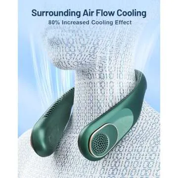 SWEETFULL Portable Neck Fan Wearable Cooling Fan
