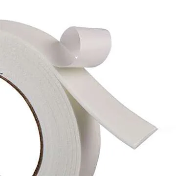 Double Sided White PE Foam Tape-Outdoor and Indoor Heavy Duty Strong Weatherproof Adhesive Tape for Decorative and Trim,Car & Gap Filling Mountings,Home Decor, Office Decor(33 Ft Long,Wide 1.18 in)