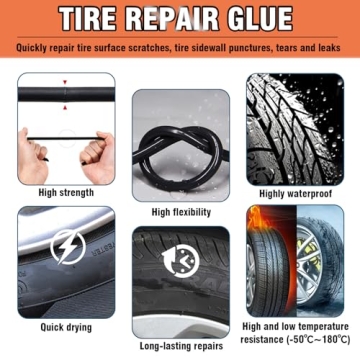 Tire Repair Glue Kit for Cars and Bikes 10ml x 2
