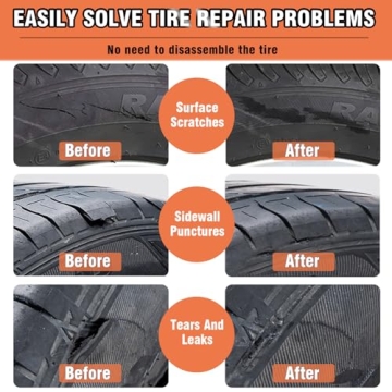 Tire Repair Glue Kit for Cars and Bikes 10ml x 2