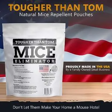 All-Natural Mice Repellent Pouches – Harmless Peppermint Essential Oil Mouse Deterrent - Keep Mice Out of Your Home and Your Family Safe - by Tougher Than Tom