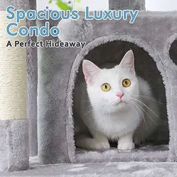 rabbitgoo 61" Cat Tree with Hammock and Scratching Posts