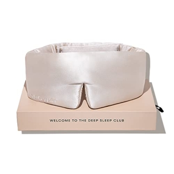 DROWSY Silk Sleep Mask: Face-Hugging Padded Luxury in Total Darkness