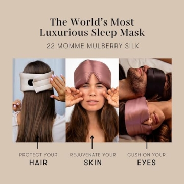 DROWSY Silk Sleep Mask for Ultimate Luxury Sleep Comfort
