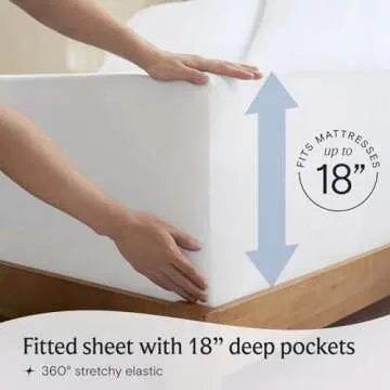 LuxClub California King Sheet Set with Deep Pockets