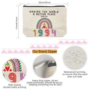 31st Birthday Gifts for Her Makeup Bags, 31st Birthday Decorations for Women, 1994 Anniversary 31 Ye...