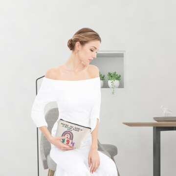 31st Birthday Gifts for Her Makeup Bags, 31st Birthday Decorations for Women, 1994 Anniversary 31 Year Old Gift Ideas for Wife, Sister, Best Friend Female, Mothers Day, Christmas Cosmetic Travel Bag