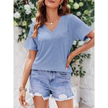 Stylish V Neck T-Shirts for Women - Comfort Meets Style
