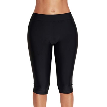 Plus Size Women's Long Leg Swim Shorts for Comfort and Style