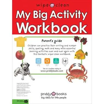 Interactive Wipe Clean Workbook for Kids - Fun Learning Activities