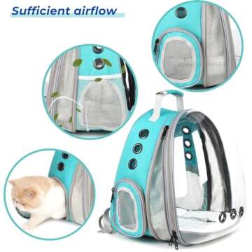 Lollimeow Cat Carrier Backpack - Comfortable Travel for Pets