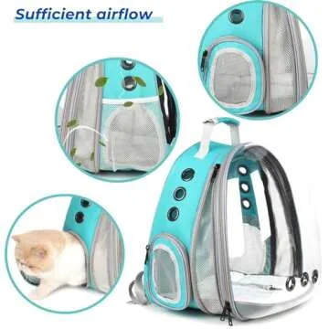 Lollimeow Cat Carrier Backpack - Comfortable Travel for Pets