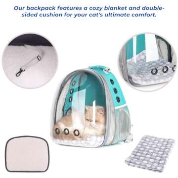 Lollimeow Cat Carrier Backpack - Comfortable Travel for Pets
