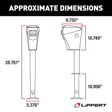 Lippert Power Tongue Jack for RVs Lifts 3,500 lbs Easily