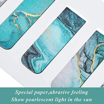 Zonon 10 Magnetic Bookmarks - Vibrant Ocean Patterns