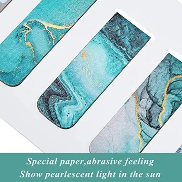 Zonon 10 Magnetic Bookmarks - Vibrant Ocean Patterns
