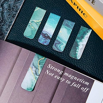 Zonon 10 Magnetic Bookmarks - Vibrant Ocean Patterns