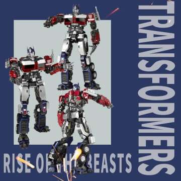 YOLOPARK Transformers Toys Rise of The Beasts Action Figures,Highly Articulated Transformer Toys for...
