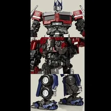 YOLOPARK Transformers Toys Rise of The Beasts Action Figures,Highly Articulated Transformer Toys for Kids Ages 8 and Up,No Converting(Optimus Prime)