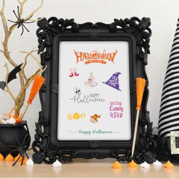 Whaline Halloween Clear Stamps for DIY Crafts and Cards