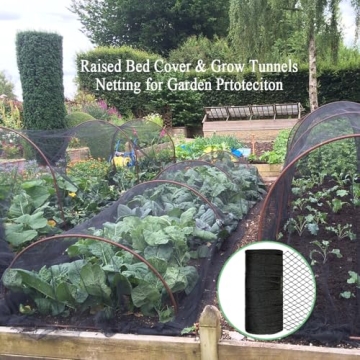 Junkogo Bird Netting 25x50 Ft Heavy Duty Garden Barrier